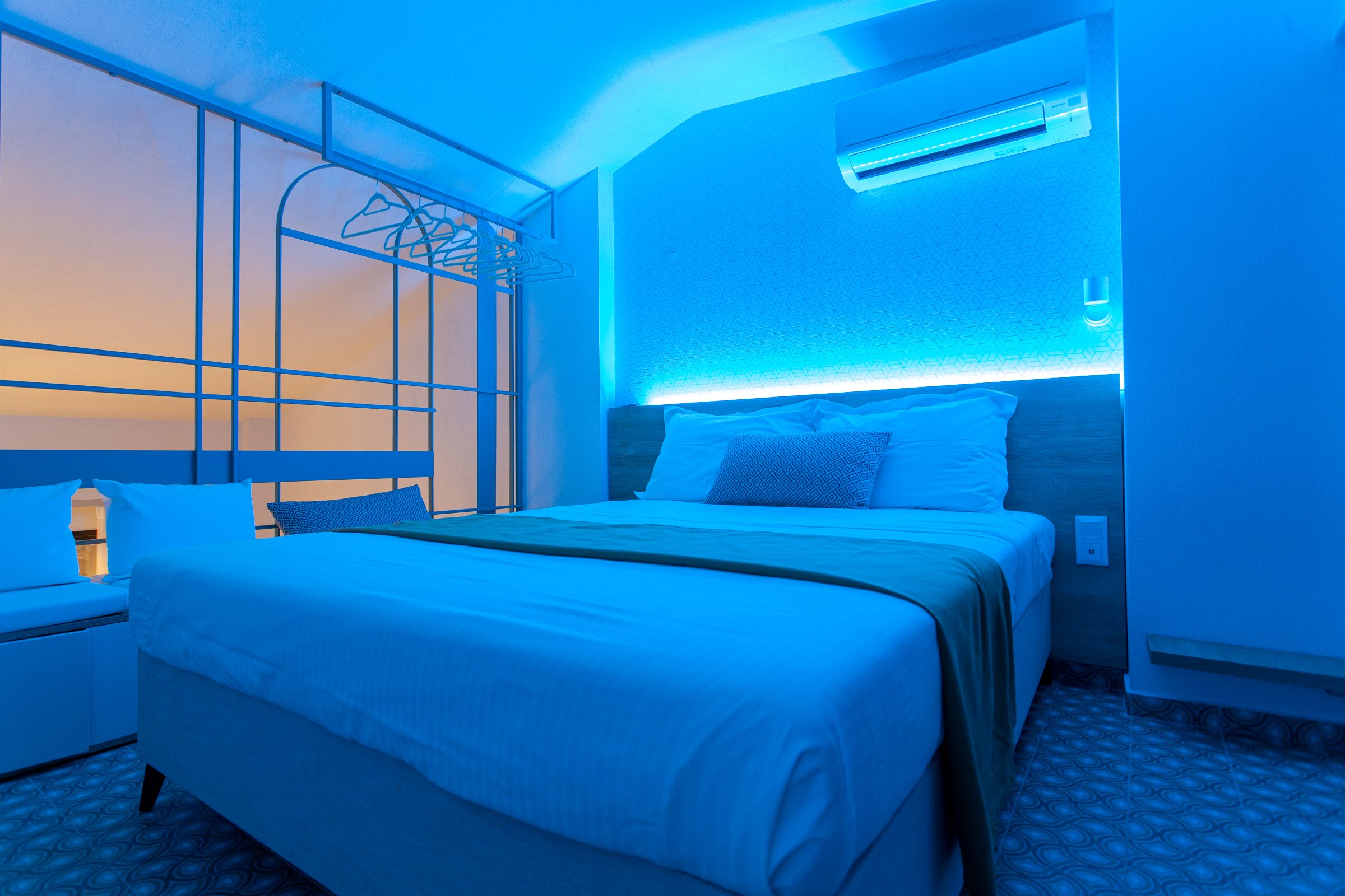 Batis Bedroom Blue Light